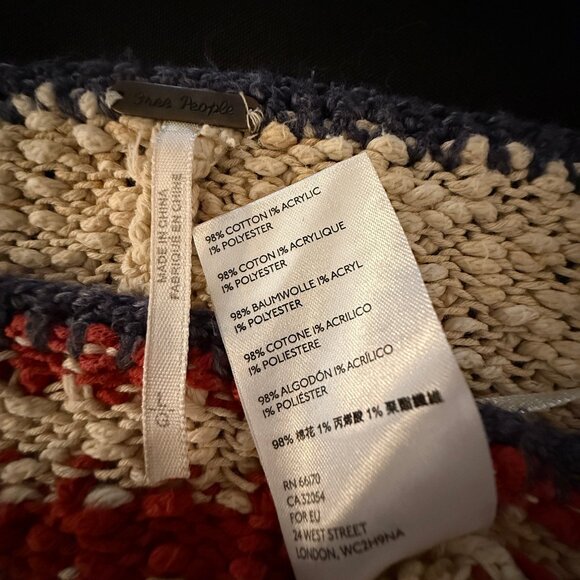 Free People Liberty Pullover Sweater Sz L - Picture 8 of 13